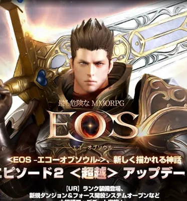 『EOS -エコーオブソウル- 最も危険なMMORPG』公式サイト・事前登録サイトの保守を担当の画面