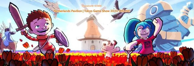 在日本オランダ大使館『東京ゲームショウ2020 オランダパビリオン』LPサイトを開発の画面
