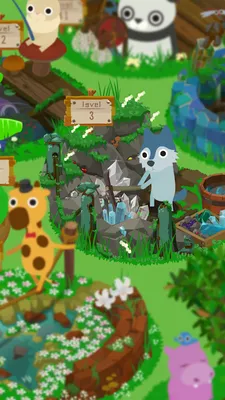 株式会社ドロップシードのカジュアルゲーム『Zoo Life』の開発を担当の画面